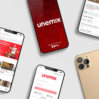 Projetos 60 case app unemix destaque